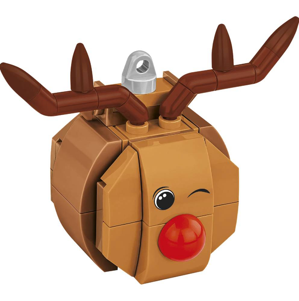 Set COBI kocke ukras za božićno drvce Red-nosed reindeer (20014)